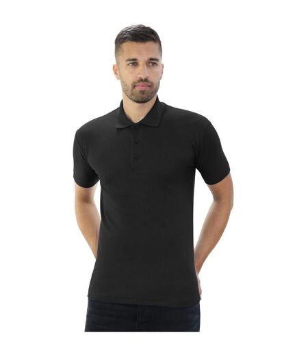 Casual Classic Mens Pique Polo (Black) - UTAB252