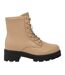 Bottines Motif/style Motard Femme Marron Clair I Saw It First-1