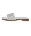 Womens/ladies Blossom Slides Silver Where´s That From-2