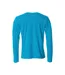 Mens Basic Long-sleeved T-shirt Turquoise Clique-2