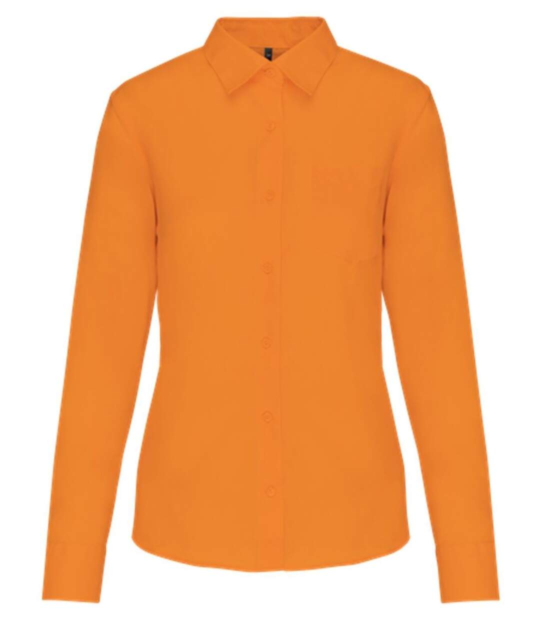 Chemise popeline manches longues - Femme - K549 - orange-1