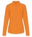 Chemise popeline manches longues - Femme - K549 - orange