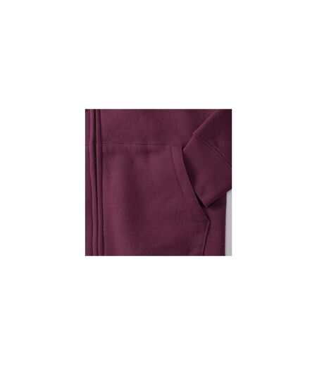 Russell Ladies Premium Authentic Zipped Hoodie (3-Layer Fabric) (Burgundy)