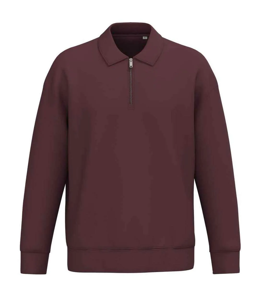 Unisex Adult Quarter Zip Sweatshirt Dark Cherry Native Spirit-1