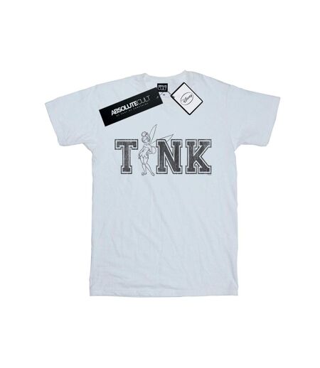 Disney Femmes/Les femmes - T-shirt en coton Boyfriend Tinker Bell Collegiate Tink (Blanc) - UTBI46505