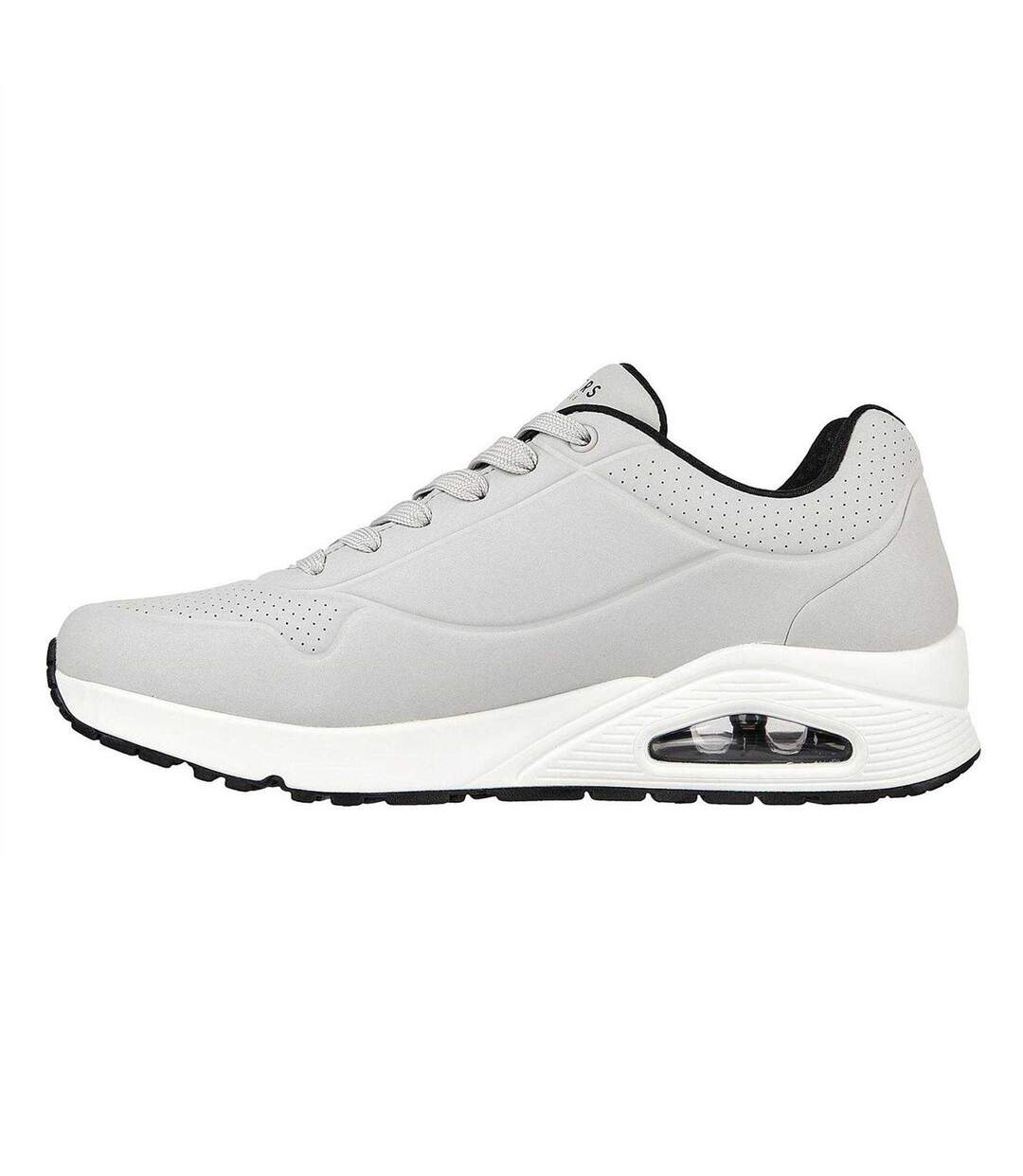 Baskets Uno Stand On Air Homme Gris Clair Skechers-2