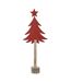 Sapin de Noël sur Tronc Étoile 60cm Rouge-1