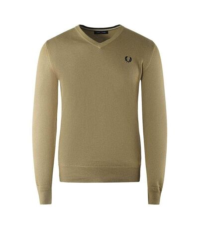 Pull Classic Homme Marron Clair Fred Perry