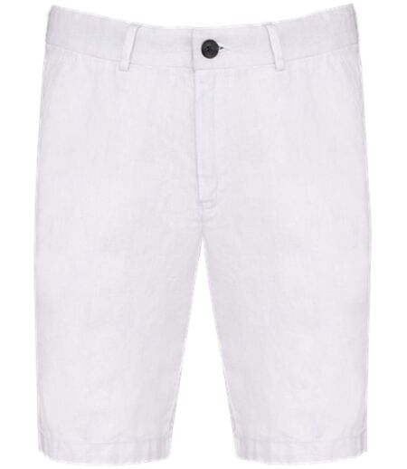 Bermuda en lin - Homme - PATS711 - blanc
