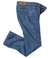 Niebieskie jeansy regular ze stretchem Atlas For Men