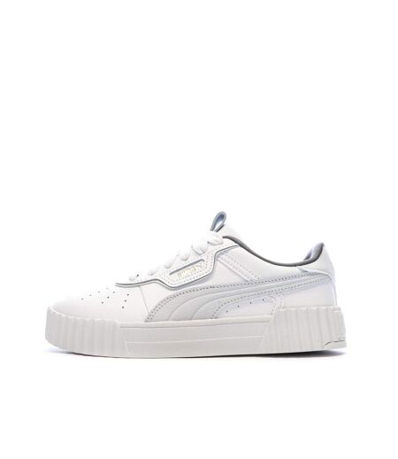 Baskets blanc/gris femme puma carina 3.0 luxe