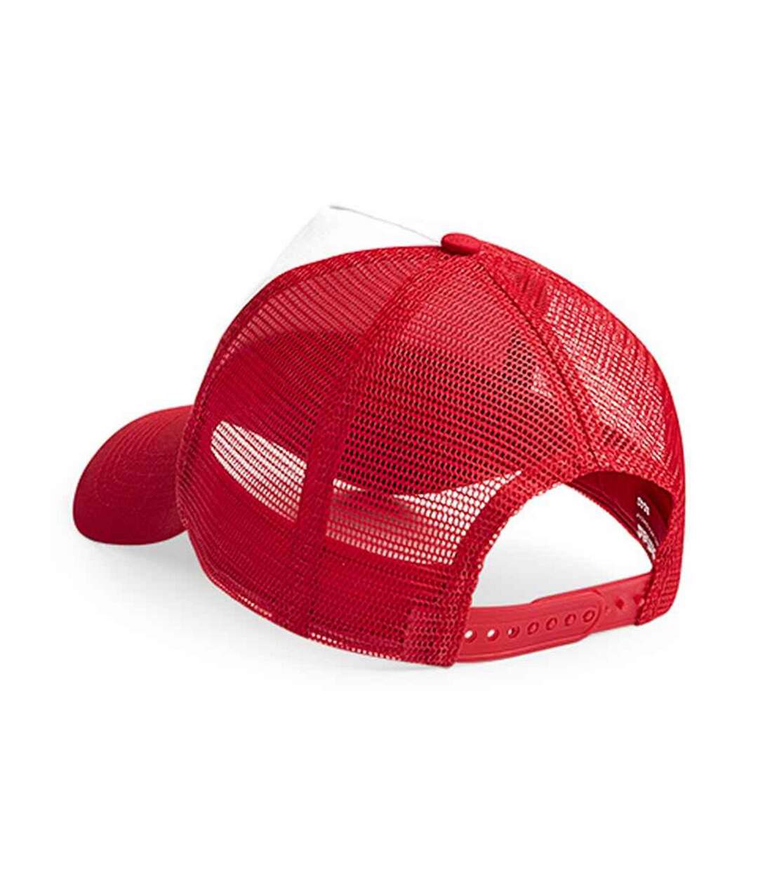 Casquette trucker adulte rouge classique / blanc Beechfield-2