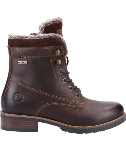 Cotswold Womens/Ladies Daylesford Leather Ankle Boots (Brown) - UTFS9573