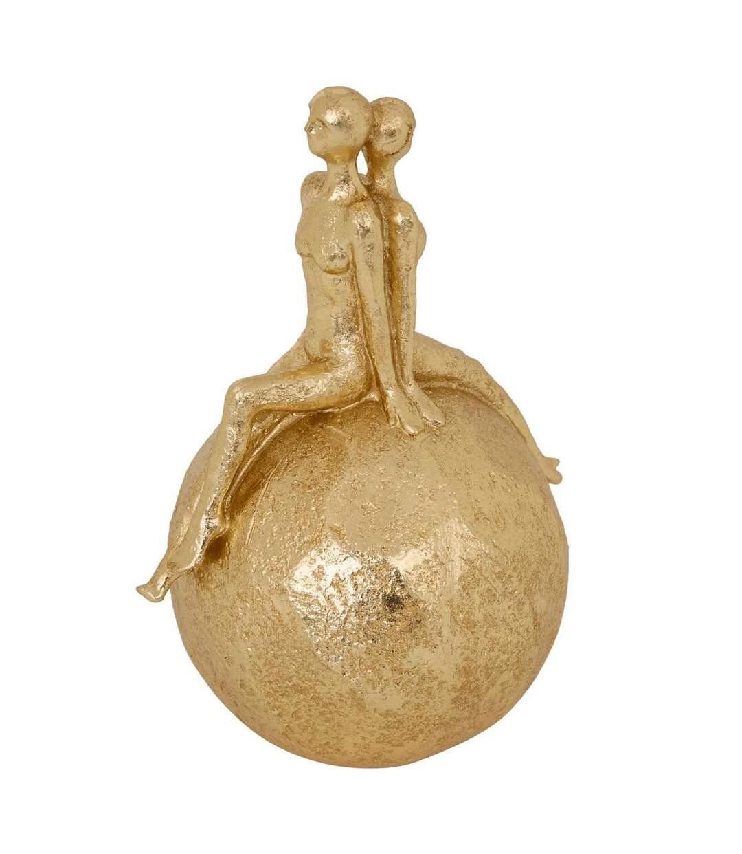 Statuette Déco Femmes en Résine Hapi' 22cm Doré-1