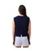 Womens/ladies Printed Ultra Dry Sport Crop Top Blue Lacoste-2
