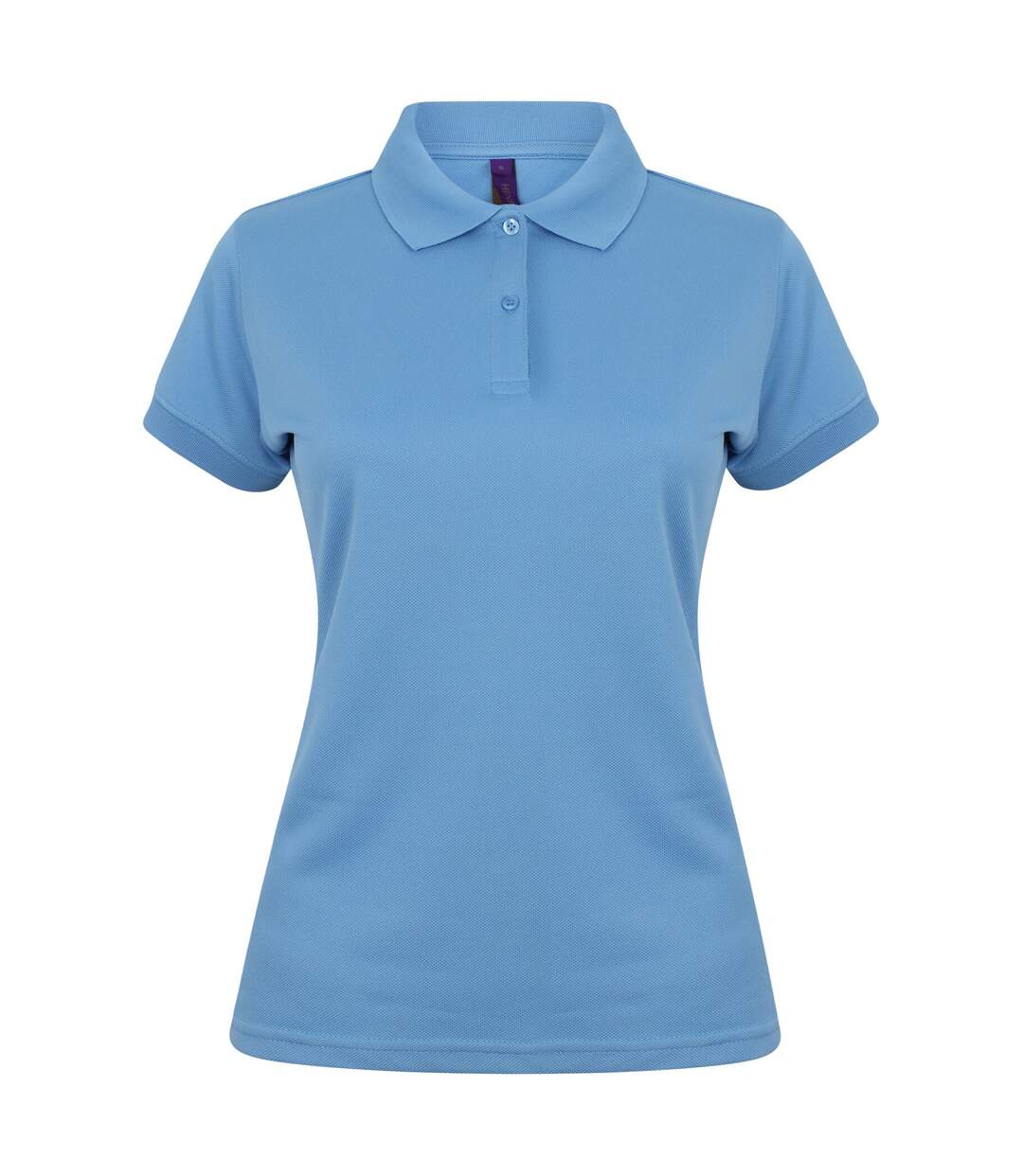 Polo sport à forme ajustée femme bleu moyen Henbury