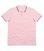 Mantis Mens Tipped Polo Shirt (Pink/Navy) - UTBC5328