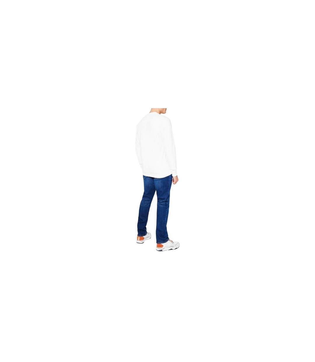 Mens Belted Straight Jeans Mid Wash Lee Cooper-1