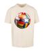 T-shirt Footballs Coming Home Europe Tour Homme Sable Mister Tee-2