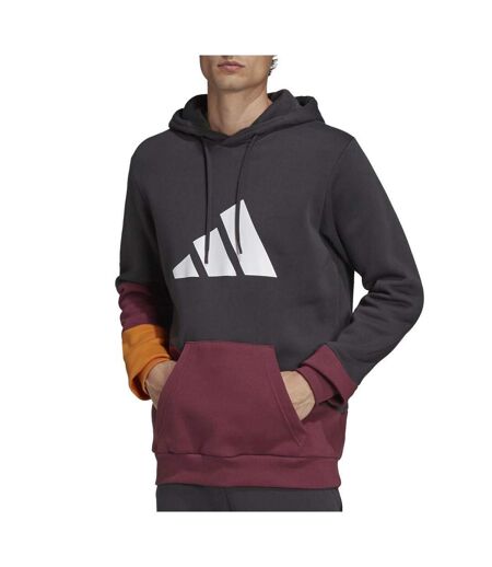 Sweat noir/bordeaux homme adidas h39767 - l