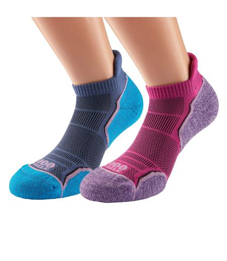 2 Pack Ladies Run Socklet - Women's Single Layer Socklet - Twin Pack