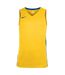 Mens Team V Neck Basketball Jersey Yellow Blue Nike-1