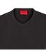 Mens Plain V Neck T-shirt Black Hugo-3