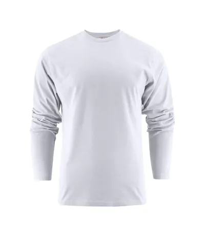 T-shirt Manches Longues Heavy Homme Blanc Printer