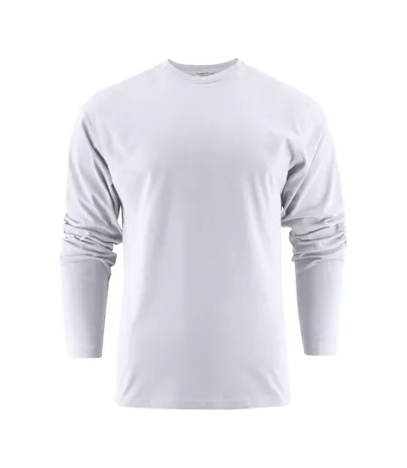 T-shirt Manches Longues Heavy Homme Blanc Printer