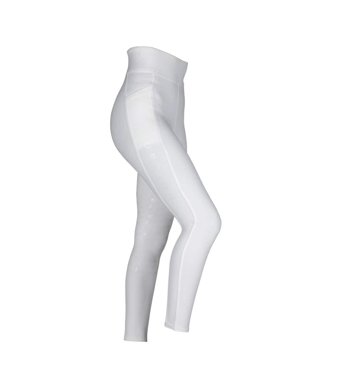 Womens/ladies Eltar Horse Riding Tights White Aubrion-1