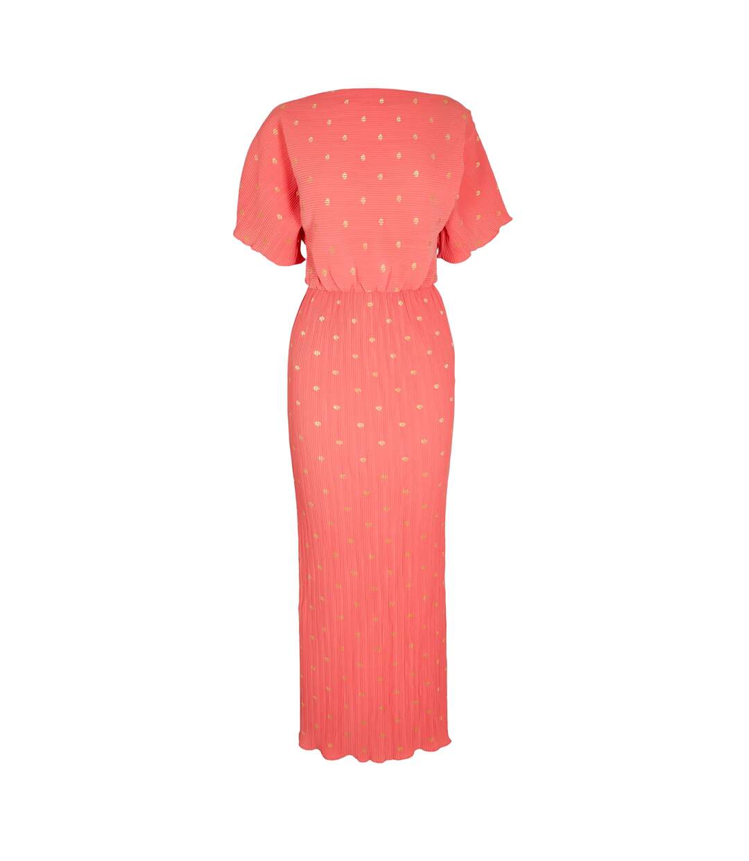 Robe Chemise Motif/style À Pois Tilly Femme Corail Never Fully Dressed-2