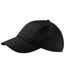 Beechfield Unisex Low Profile Heavy Cotton Drill Cap / Headwear (Pack of 2) (Black)
