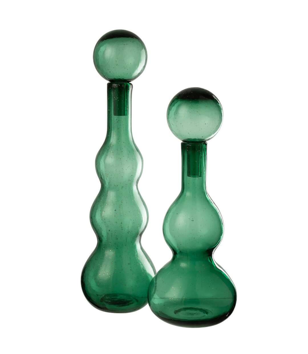 Carafe Design en Verre Carol 52cm Vert Émeraude-3