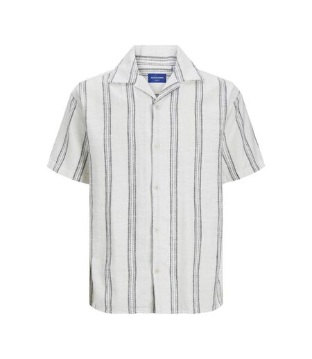 Chemisette rayures blanc/bleu homme jack & jones cabana