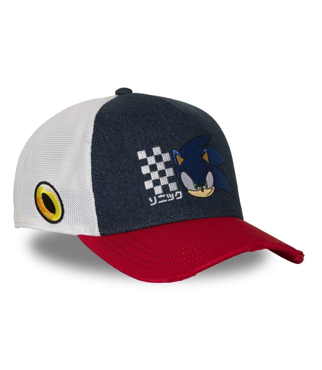 Casquette trucker premium avec filet et patch Sonic Capslab-4