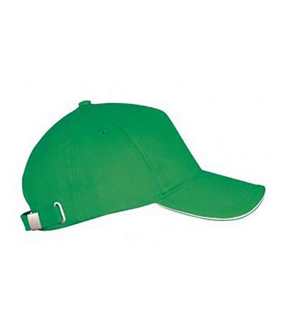 Casquette adulte unisexe vert tendre/blanc SOLS