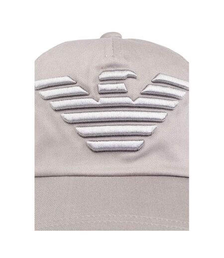 Casquette De Baseball Motif/style Grand Logo Homme Beige Emporio Armani