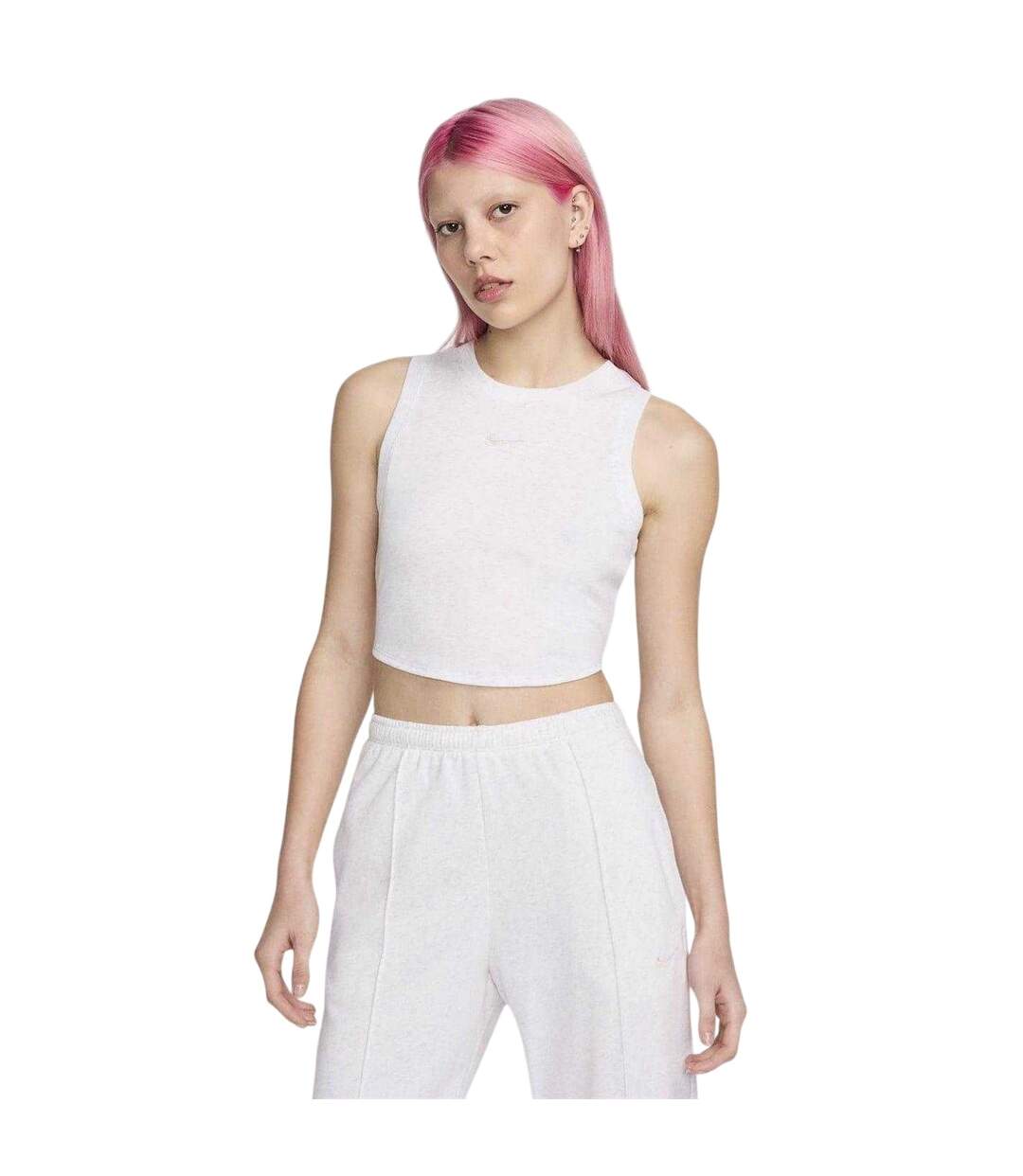 Débardeur Sans Manches Femme Gris Chiné Nike-1