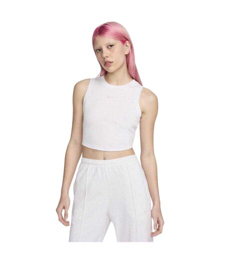 Débardeur Sans Manches Femme Gris Chiné Nike