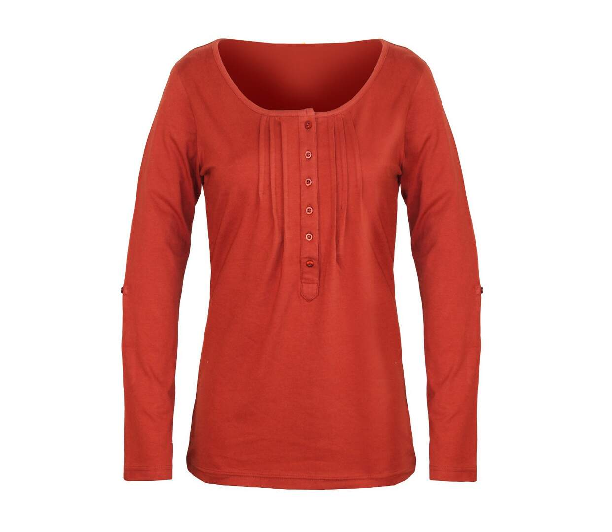 Tee-shirt MAYFLOWER NANNY2 orange sanguine à manches modulables : l'éclat du confort-5