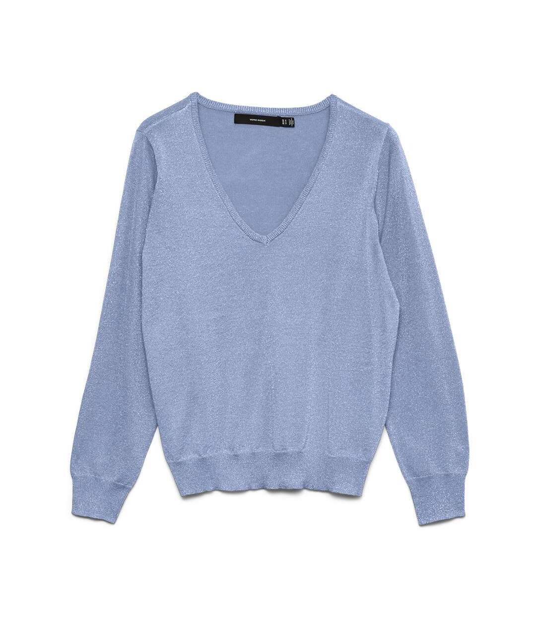 Pull bleu femme vero moda blaze-1