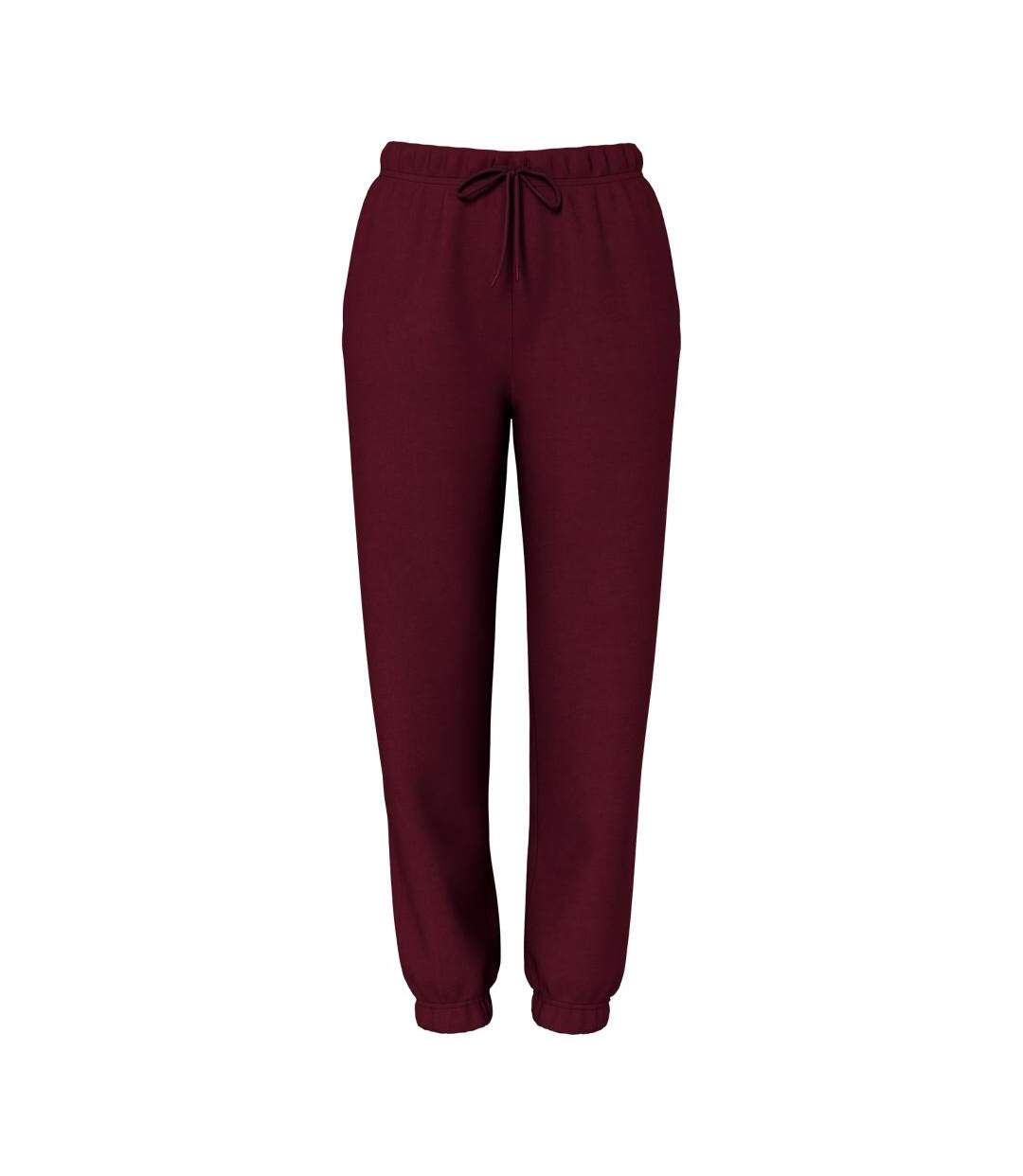 Jogging bordeaux femme pieces pcchilli - l-1