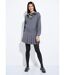 Veste zippée chinée foncée-3