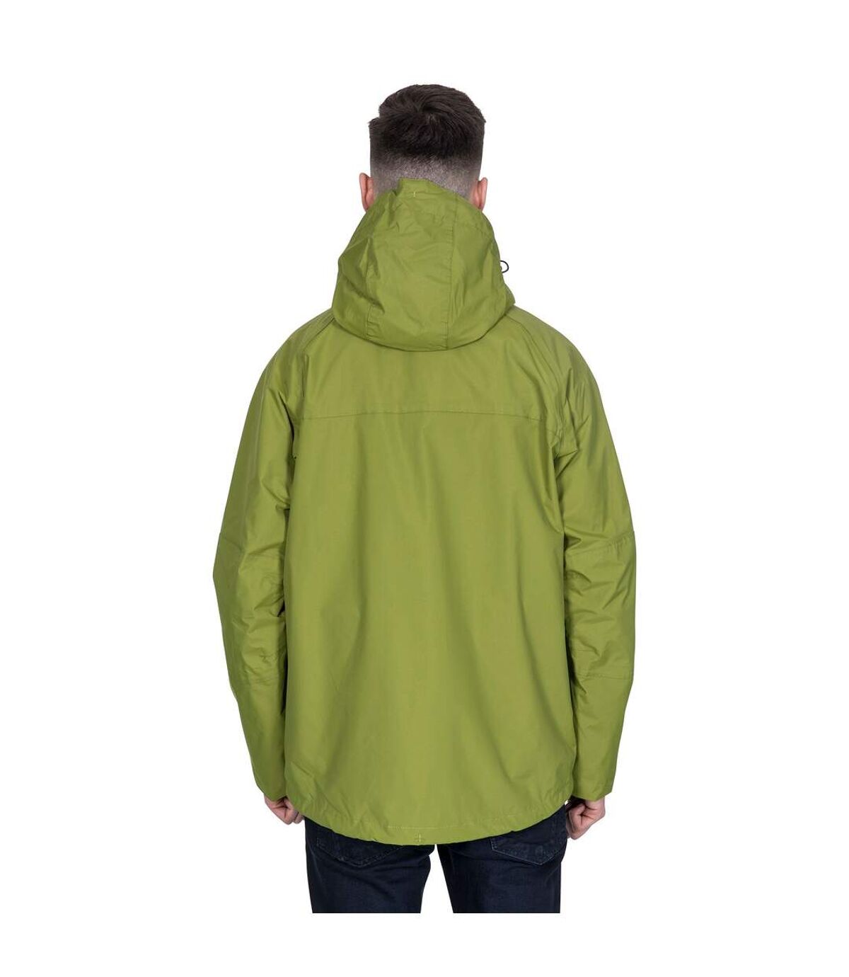 Trespass Mens Corvo Hooded Full Zip Waterproof Jacket/Coat (Cedar Green) - UTTP296
