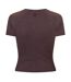 Womens/ladies Slim T-shirt Cherry Truffle Brown Represent-3