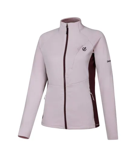 Veste Extensible À Col Montant Emerging Femme Rose Pâle Dare 2B