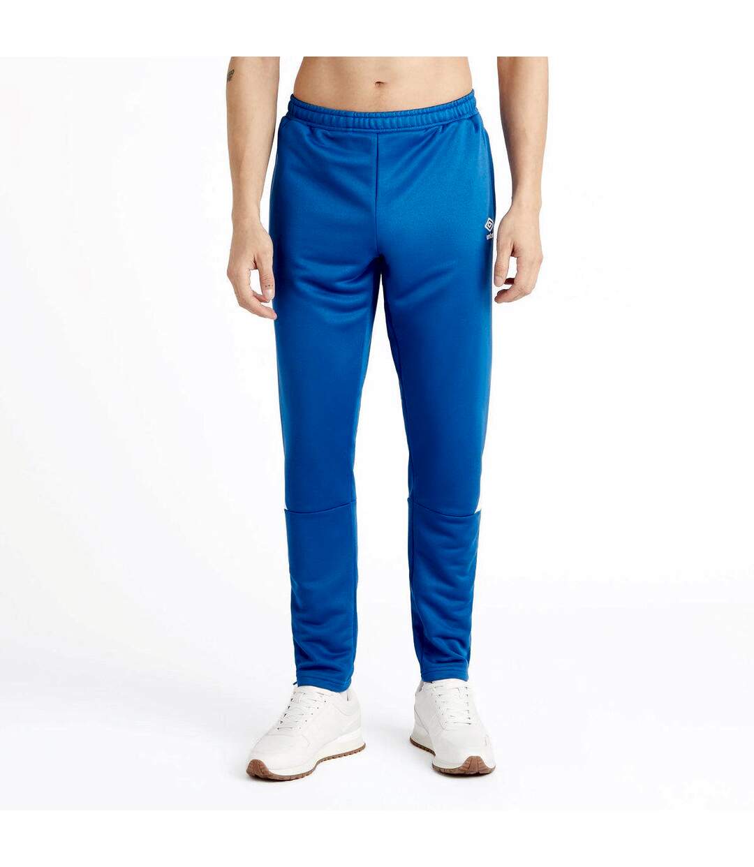 Mens total tapered training jogging bottoms royal blue/white Umbro-3