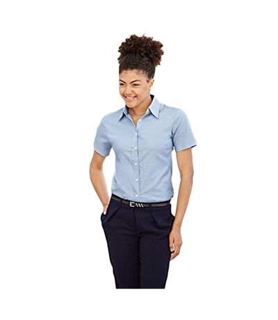 Chemisier À Manches Courtes Femme Bleu Clair Fruit Of The Loom