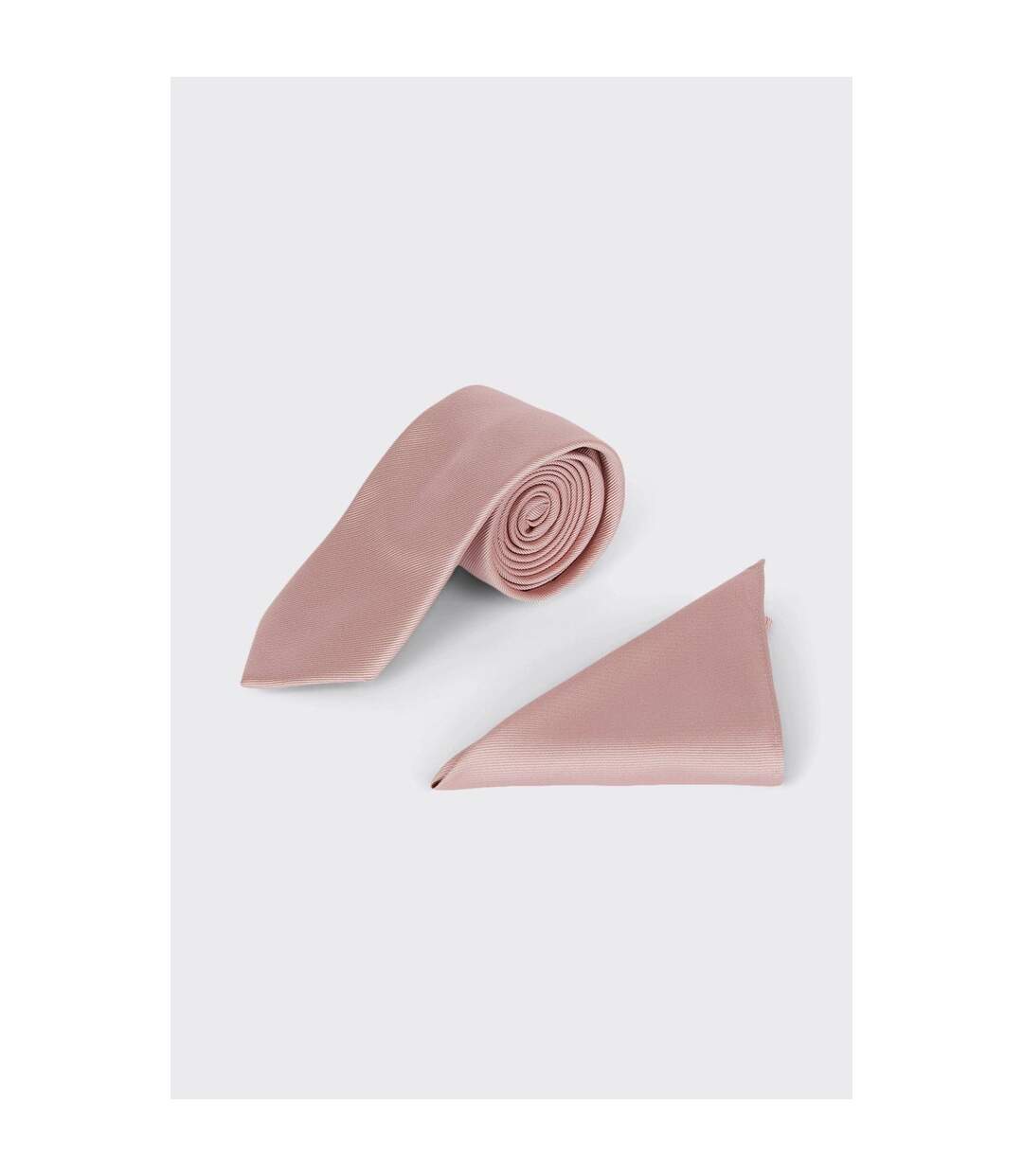 Burton Mens Slim Tie & Pocket Square Set (Dusty Pink) (One Size)
