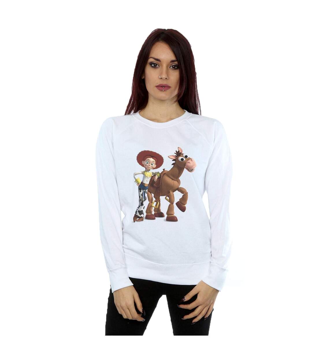 Disney Sweatshirt Womens/Ladies Toy Story 4 Jessie And Bullseye (Blanc) - UTBI48278-2
